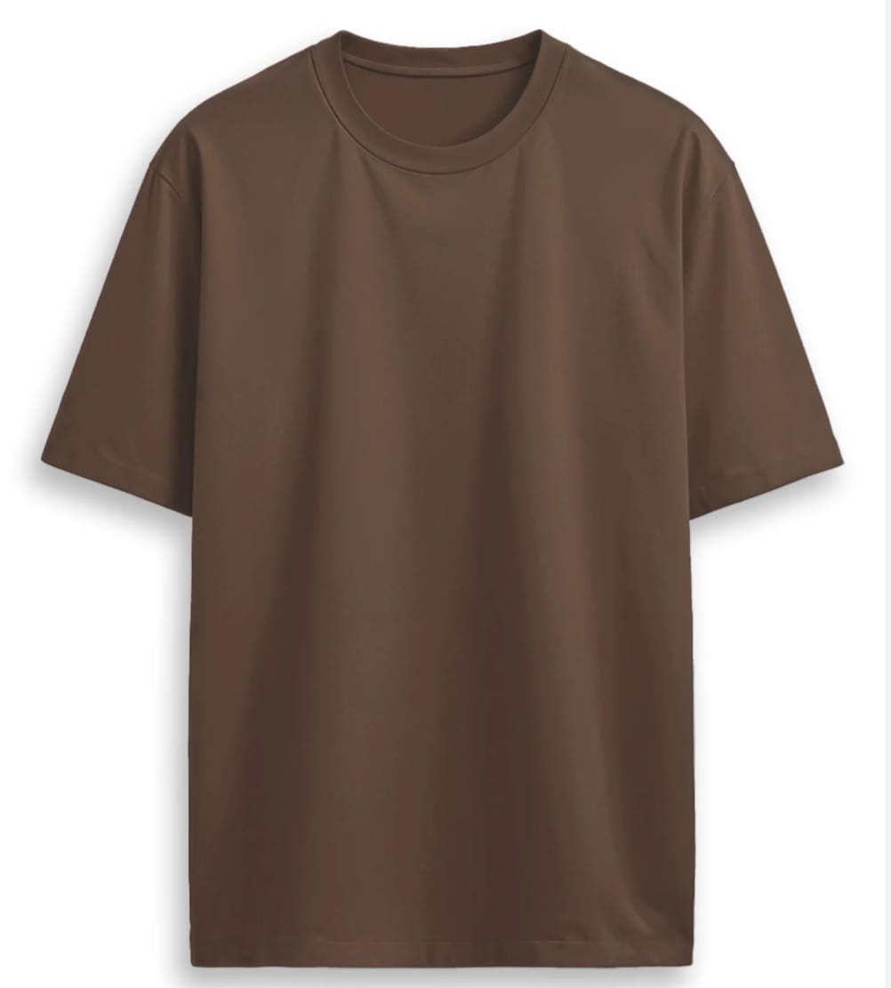 Mens Oversized Plain Bamboo T-Shirt - Image 4